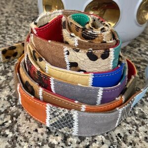 Sassy Jones Yaya Belt Multicolor Animal Print Belt